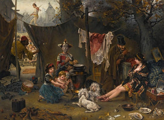 Dietro le quinte - Ludwig Knaus — vista dell’opera