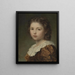 Ritratto di una giovane ragazza - Ludwig Knaus — quadro incorniciato alla parete