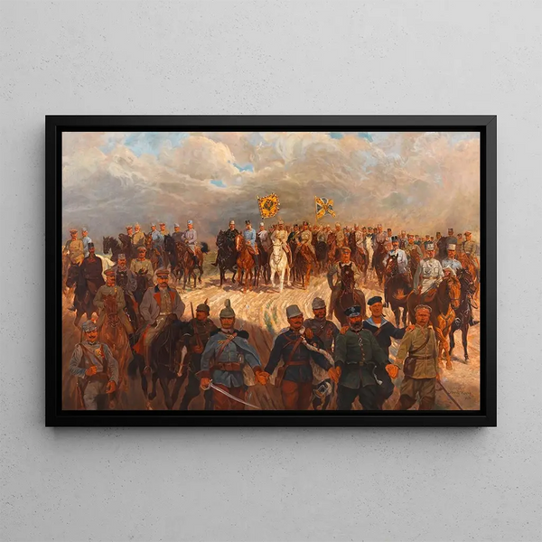 Il grande tempo - Ludwig Koch — quadro incorniciato alla parete