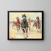 Corse di trot alla Krieau - Ludwig Koch — quadro incorniciato alla parete