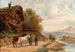 Conversazione tra esperti di cavalli su una strada di campagna - Ludwig Müller-Cornelius — vista dell’opera