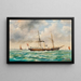 Un yacht imperiale e reale - Ludwig Rubelli von Sturmfest — quadro incorniciato alla parete