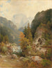 Berger e gregge sul sentiero vicino a un torrente - Ludwig Sckell — vista dell’opera