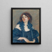 Ritratto di una dama - Ludwig Wieden — quadro incorniciato alla parete