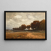 Un vasto paesaggio con pecore - Ludwig Willroider — quadro incorniciato alla parete