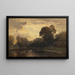 Paesaggio Fluviale - Ludwig Willroider — quadro incorniciato alla parete