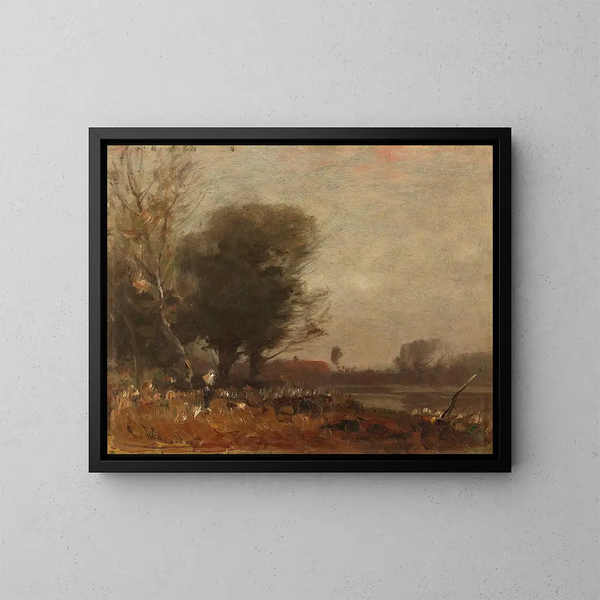 Paesaggio autunnale - Ludwig Willroider — quadro incorniciato alla parete