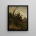 Albero secco sul bordo di un fiume - Ludwig Willroider — quadro incorniciato alla parete