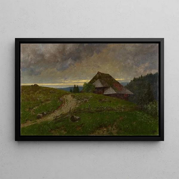 Ludwig Zorn - Cloudy Weather in the Black Forest.webp