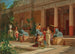 Un venditore di frutta nel cortile di una villa pompeiana - Luigi Bazzani — vista dell’opera