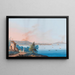 Vista di Napoli da Posillipo - Luigi Del Giudice — quadro incorniciato alla parete