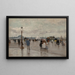 La sortie di Parigi Porte d'Asnières - Luigi Loir — quadro incorniciato alla parete