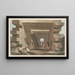 Interno del tempio di Giove Ammon - Luigi Mayer — quadro incorniciato alla parete