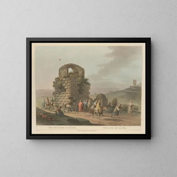Sepolcro di Rachel - Luigi Mayer — quadro incorniciato alla parete