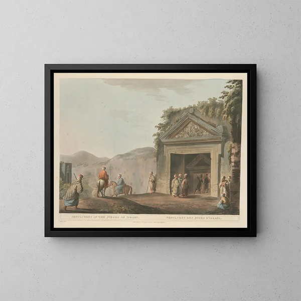Sepolcri dei giudici di Israele - Luigi Mayer — quadro incorniciato alla parete