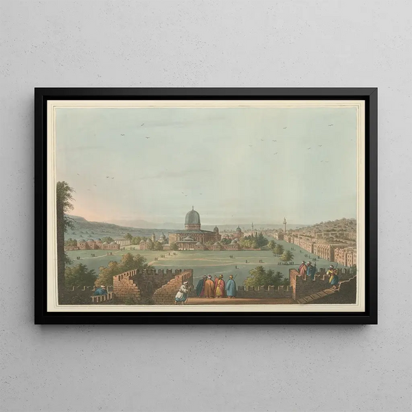 Tempio di Salomone - Luigi Mayer — quadro incorniciato alla parete