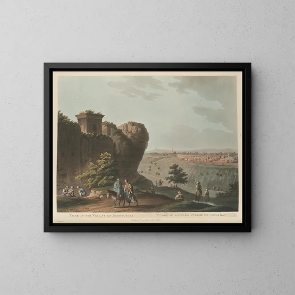 Tombeau dans la vallée de Josaphat - Luigi Mayer — quadro incorniciato alla parete