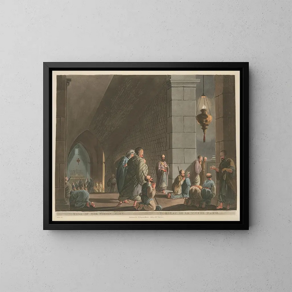 Tombeau de la Vierge Marie - Luigi Mayer — quadro incorniciato alla parete