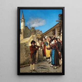 Luigi Novarese - Hochzeitsgesellschaft in den Bergen der Gemeinde Pragelato.webp