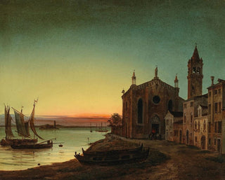 Santa Marta al tramonto - Luigi Querena — vista dell’opera