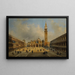 Venezia, vista di Piazza San Marco - Luigi Querena — quadro incorniciato alla parete