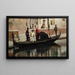 Figura su gondola - Luigi Sorio — quadro incorniciato alla parete