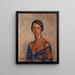 Ritratto di una donna - Luis Alberto Sangroniz — quadro incorniciato alla parete