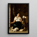 Femme filant - Luis Cadena — quadro incorniciato alla parete