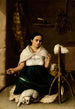 Femme filant - Luis Cadena — vista dell’opera