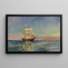 Nave sulla mare - Luis Graner i Arrufí — quadro incorniciato alla parete