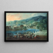 Vista di El Arenal a Bilbao - Luis Paret y Alcázar — quadro incorniciato alla parete