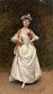 Elegante in abito bianco - Luis de Madrazo y Kuntz — vista dell’opera