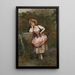 Elegante in abito rosa - Luis de Madrazo y Kuntz — quadro incorniciato alla parete