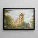 Il castello di Liechtenstein a Maria Enzersdorf - M Lechner — quadro incorniciato alla parete