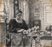 Mia moglie, Mme Anna Syberg, intreccia una corona - Fritz Syberg — vista dell’opera