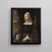 Ritratto di Machtelt Suijs - Maarten van Heemskerck — quadro incorniciato alla parete