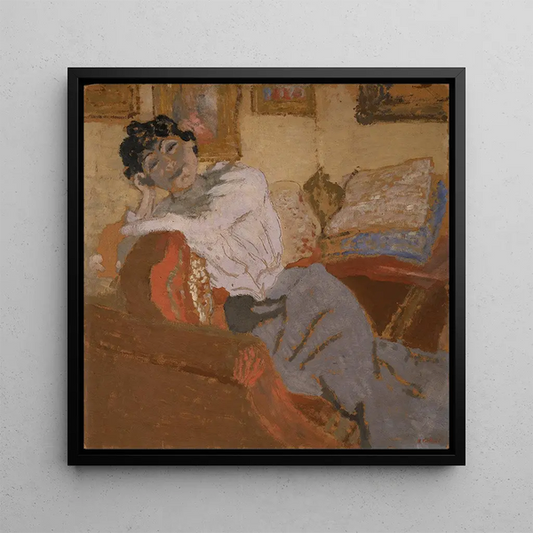 Quadro Madame Hessel sul divano - Édouard Vuillard | Stampa d'arte