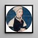 Madame Jane Small - Hans Holbein il Giovane — quadro incorniciato alla parete