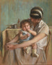 Mère e suo bambino - Madeleine Carpentier — vista dell’opera