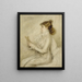 Ritratto di Sarah Bernhardt 1844-1923 artista drammatica - Madeleine Cartailhac — quadro incorniciato alla parete
