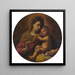 Madonna e Bambino - Simone Cantarini — quadro incorniciato alla parete