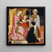 Madonna e Bambino con il donatore Pietro de Lardi presentato da San Nicola - Maestro GZ — quadro incorniciato alla parete