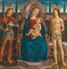Madonna e Bambino trionfante con San Michele e San Sebastiano - Filippo d'Antonio Filippelli — vista dell’opera