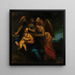 Madonna e bambino circondati da angeli - Hans Rottenhammer — quadro incorniciato alla parete