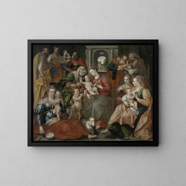 La Famille de sainte Anne - Maerten de Vos — quadro incorniciato alla parete