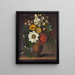 Vaso con fiori - Magdalene Margrethe Brenns — quadro incorniciato alla parete