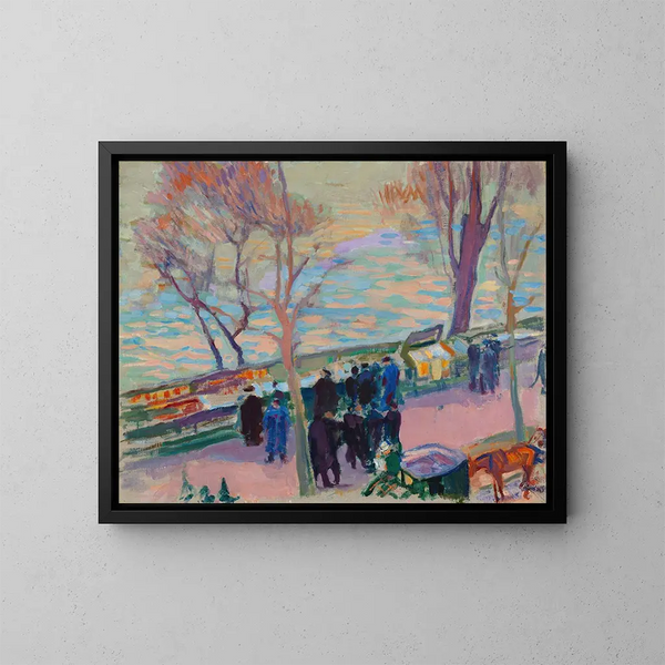 Bords de la Seine - Magnus Enckell — quadro incorniciato alla parete