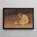 Ragazzo con teschio - Magnus Enckell — quadro incorniciato alla parete