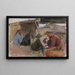Pescatori sulla riva del mare - Magnus Enckell — quadro incorniciato alla parete