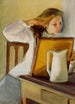 Jeune fille se coiffant - Magnus Enckell — vista dell’opera